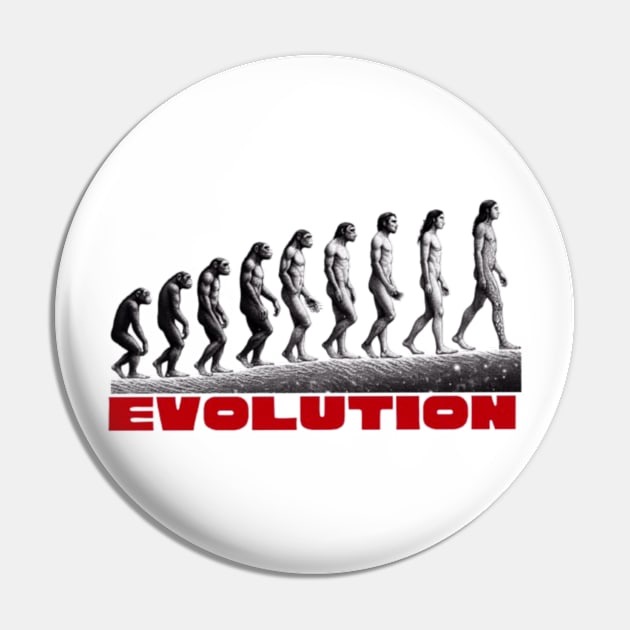 Evolution Pin by Hadderstyle