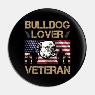 Veteran American Bulldog Lover Pin