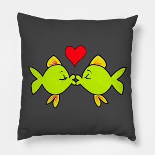 kissing fish Pillow