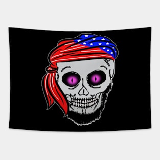 Halloween Skeleton Head Tapestry