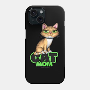 Orange Tabby Cat Mom Phone Case