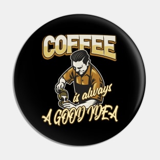 Coffee Barista Gift Pin