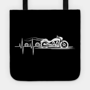 Sport Motorcycle Heartbeat Tote