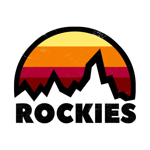 iconic rocky mountains logo by pholange