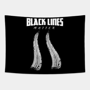 Black Lines Matter Car Burnout Skid Tapestry