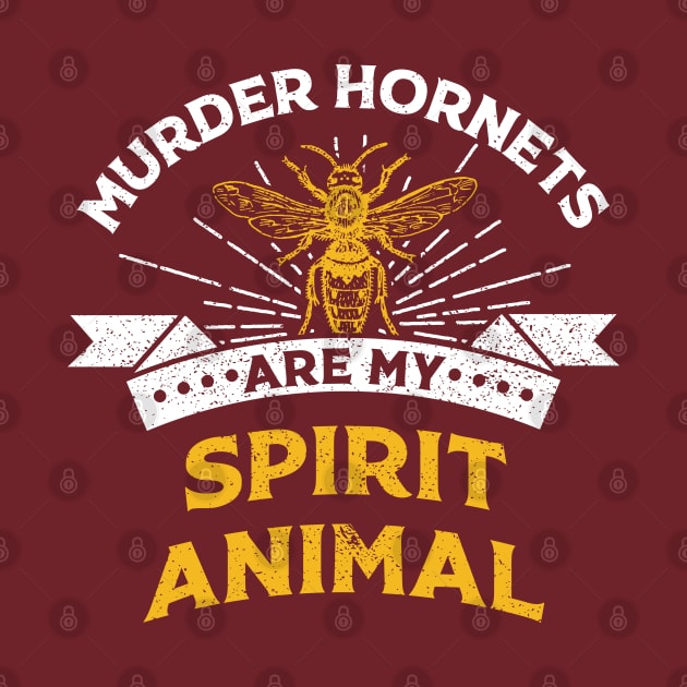 "Hornets Are My Spirit Animal" Vintage Funny Hornet Design by EbukaAmadiObi19