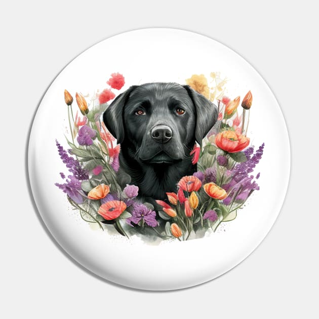 Black Lab Pin by Mixtgifts