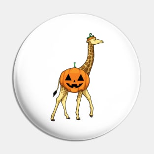 Giraffe Halloween Pumpkin Pin