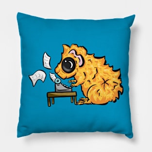 Guinea Pig Memoirs Logo Mascot Cartoon Pillow