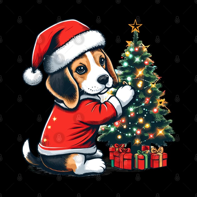 Beagle Dog Christmas by Graceful Designs