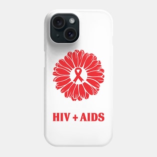 AIDS HIV Awareness Hope Sunflower Phone Case