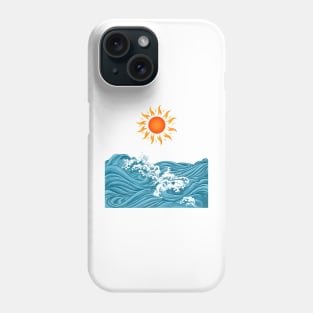 Sun and Waves Phone Case