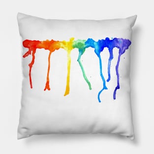 Rainbow Splatters Pillow