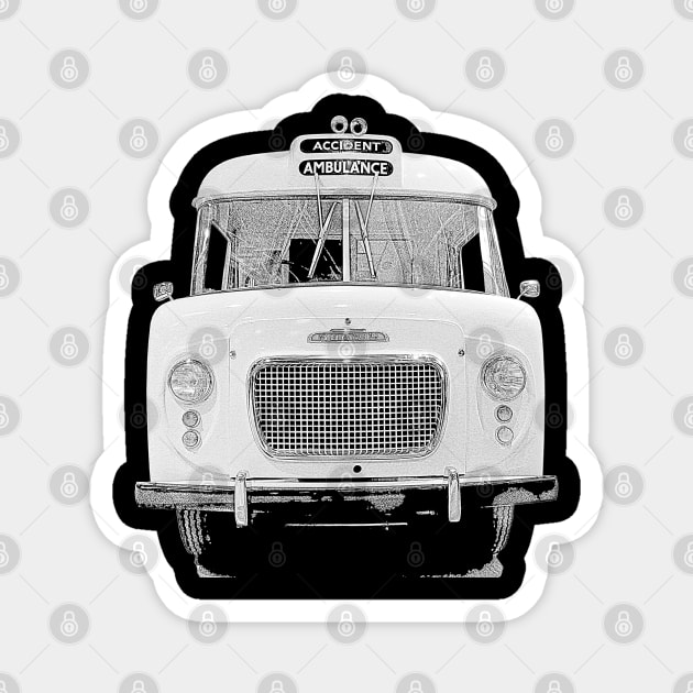 Vintage Morris ambulance Magnet by soitwouldseem