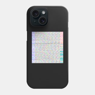 Glitched code Phone Case