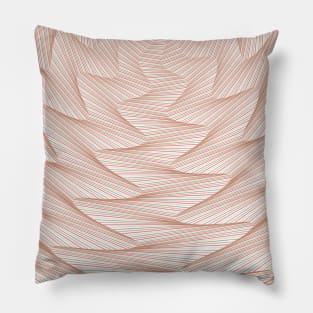 Waves In Sand Line Pattern Pillow