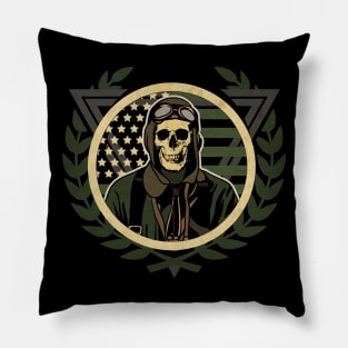 Aviator of Death Pillow