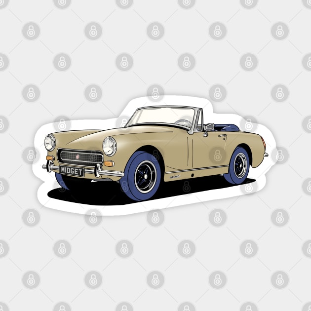 MG Midget Magnet by Webazoot