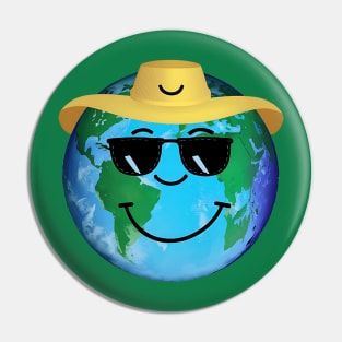 Earth Friend with Cute Smile Pin