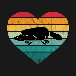 I Love Platypus Heart Wilderness Outback T-Shirt