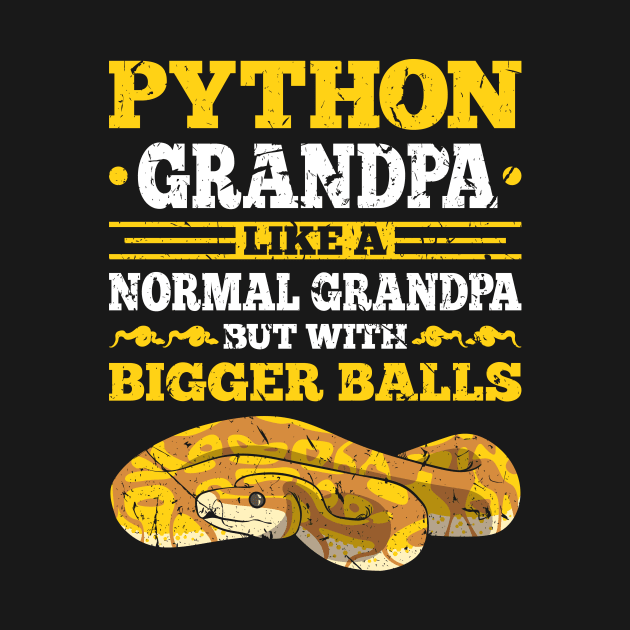 Python Grandpa Snake Lover by Humbas Fun Shirts