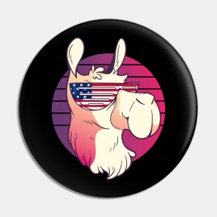 Llamerica funny llama funny alpaca america Pin