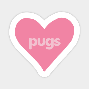 Pugs Heart Magnet