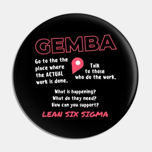 GEMBA - where the actual work is done Pin