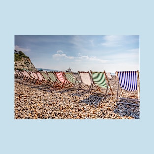 Beer, Deckchairs, Dorset, England T-Shirt