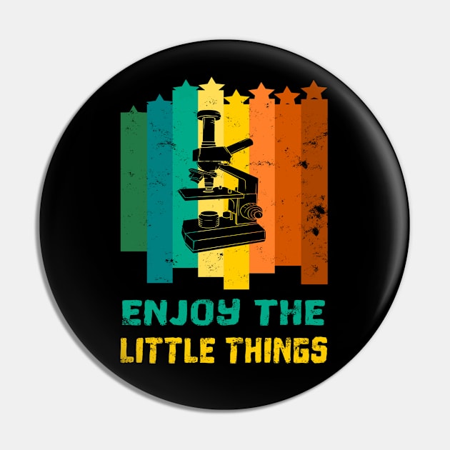 Enjoy the little things microscope laboratory gift Pin by Lomitasu