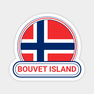 Bouvet Island Country Badge - Bouvet Island Flag Magnet