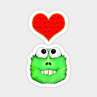 monster and heart Magnet