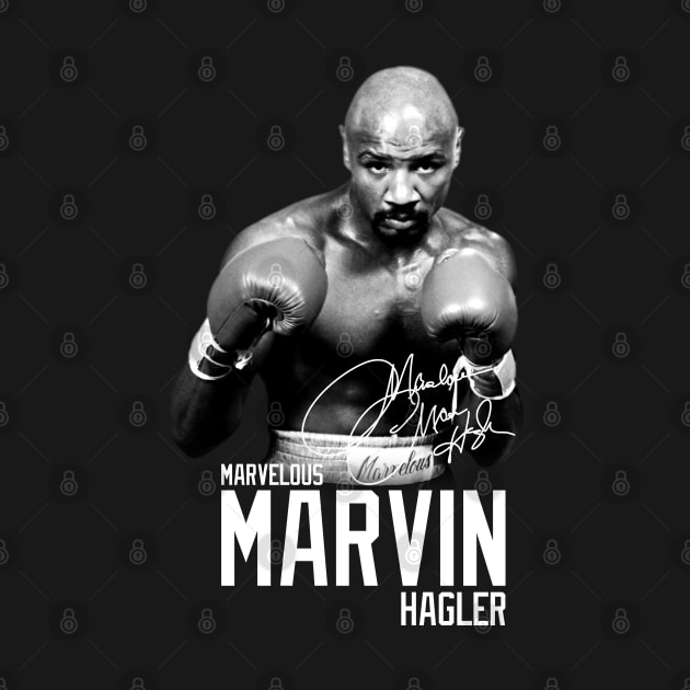 Marvelous Marvin Hagler Boxing Legend Signature Vintage Retro 80s 90s Bootleg Rap Style by CarDE