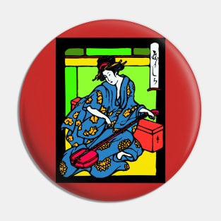 Geisha No. 1 (Colored) Pin