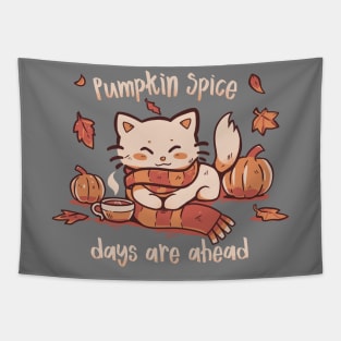 Pumpkin Spice Days Tapestry