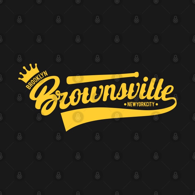 Brownsville New York Brooklyn - Brownsville  Brooklyn Schriftzug - Vintage Brownsville Logo by Boogosh