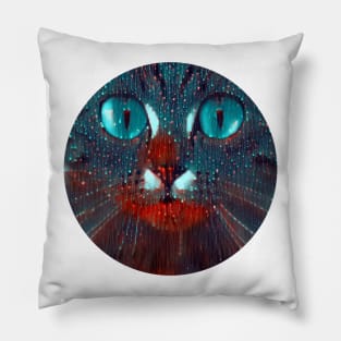 Bright-Eyed mycat, revolution for cats Pillow