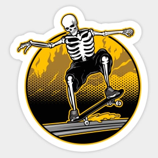 Skull Skateboard Stickers for Sale