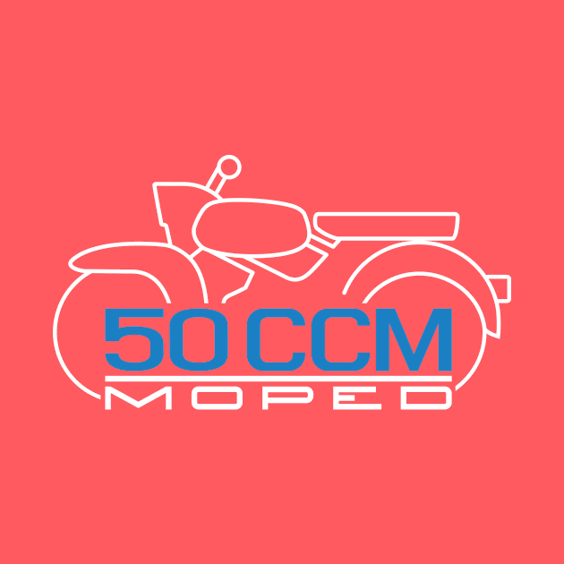 Moped Sparrow Hawk Emblem 50cc (white) by GetThatCar