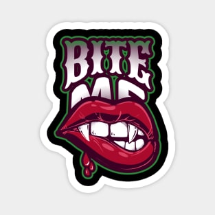 BITE ME VAMPIRE FANGS Magnet