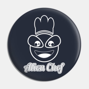 alien chef line art Pin