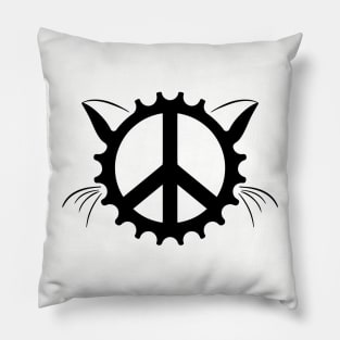 Classic Black Logo Pillow