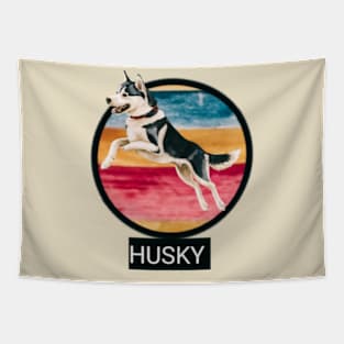 Siberian husky Tapestry