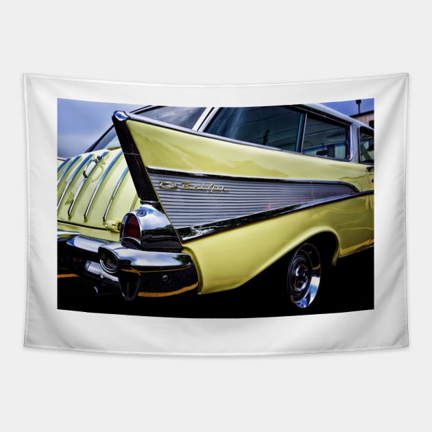 57 Chevy Station Wagon Tapestry by JimDeFazioPhotography