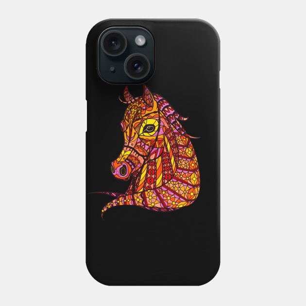 Psychedelic Horse. Phone Case by Bododobird