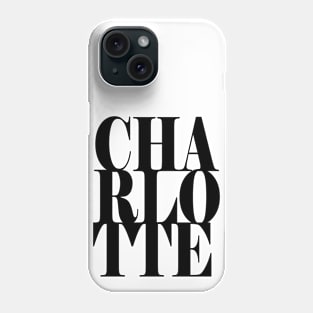 Charlotte Girls Name Bold Font Phone Case