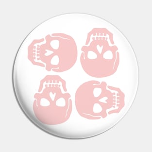 Millennial Pink Skulls Pin