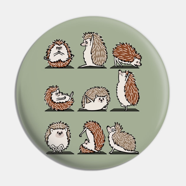 Hedgehog Yoga Pin by huebucket