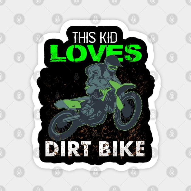 Youth Motorcross, Boys Dirt Bike Magnet by hadlamcom