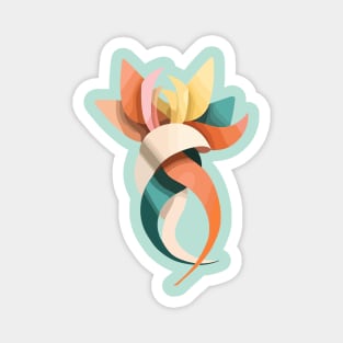 Abstract Ribbon Bouquet Magnet